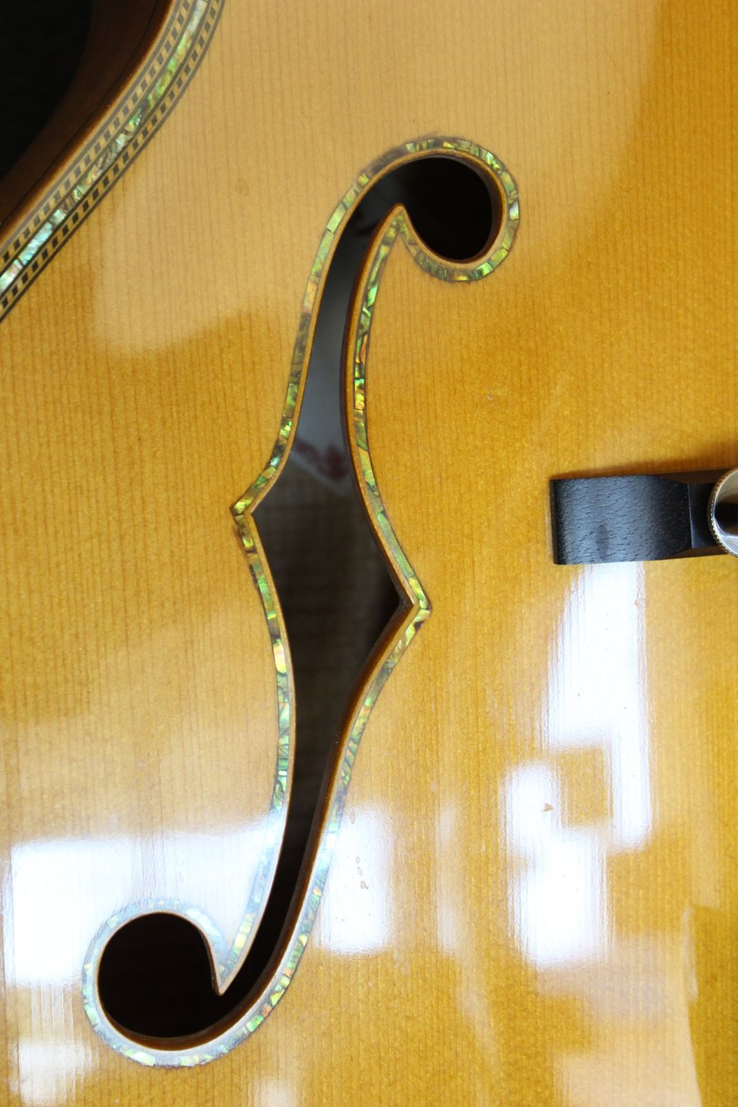 DZ 57 f-hole and carved spruce top
