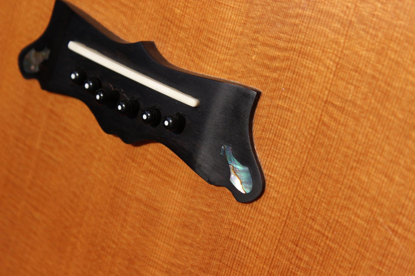 MGD classical guitar bridge with inlaid top