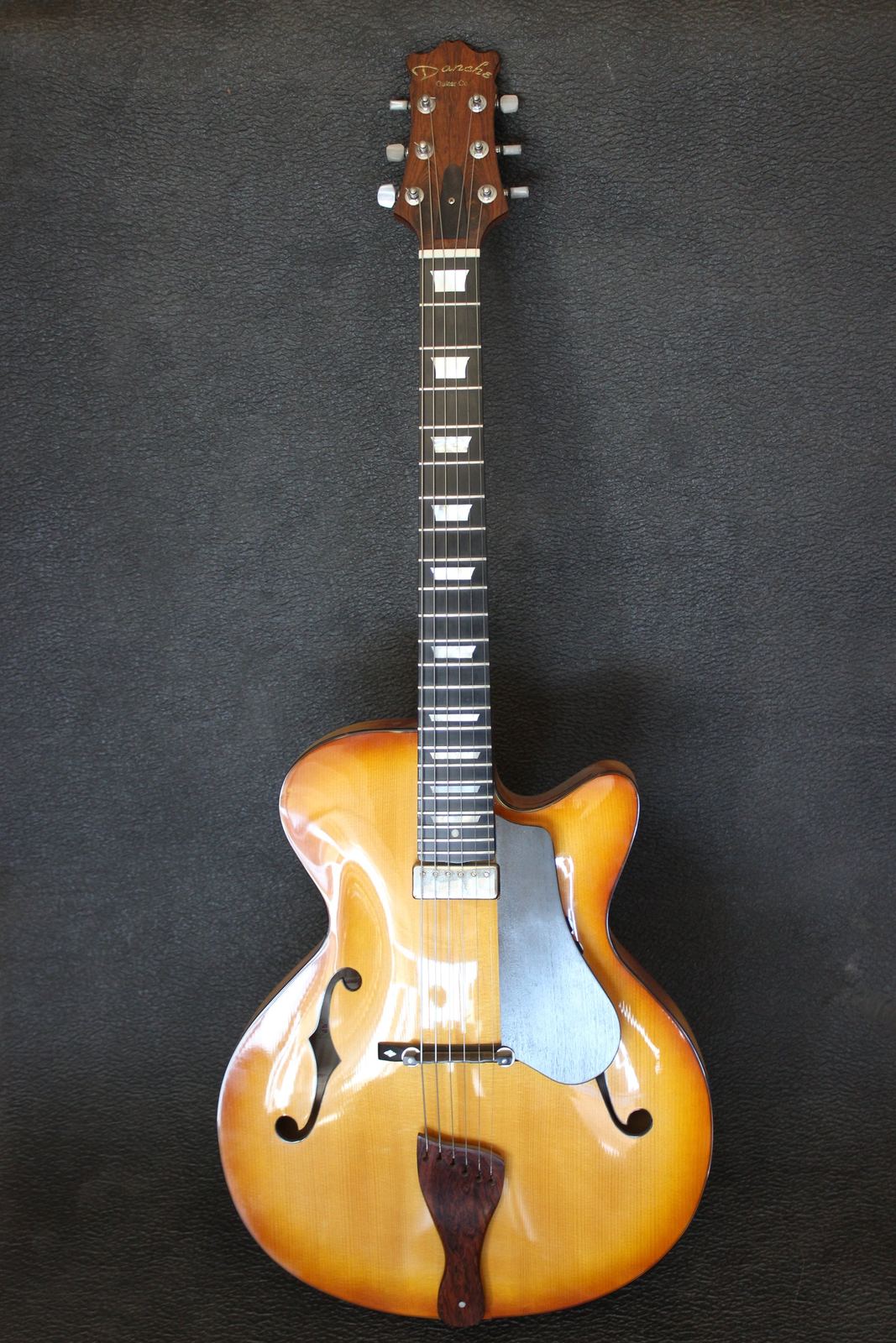 Nostalgia archtop guitar in sunburst